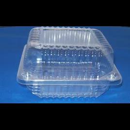 Bakery Hinged Container With Dome Lid Medium (MED) 5X5 IN OPS Clear Square 500/Case