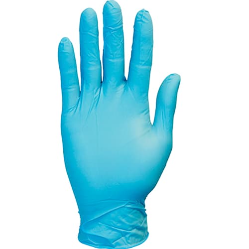 Gloves Large (LG) Blue Vinyl Synthetic Powder-Free 100 Count/Pack 10 Packs/Case