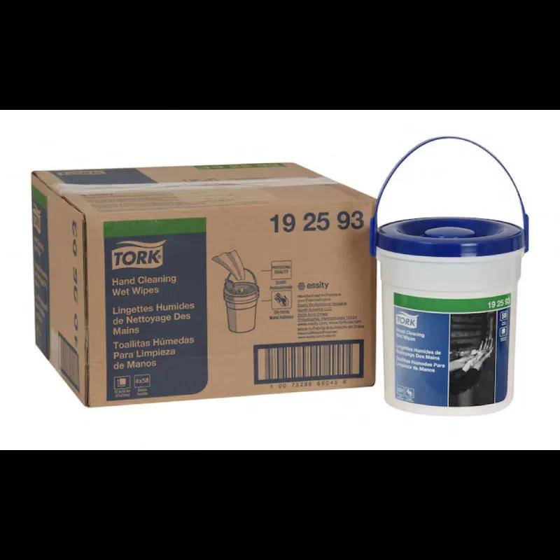 Tork Cleaning Wipe 10.60X5.50 IN 51.23 FT 1 Cloth White Fragrance Free Refill Bucket 58 Count/Pack 4 Packs/Case