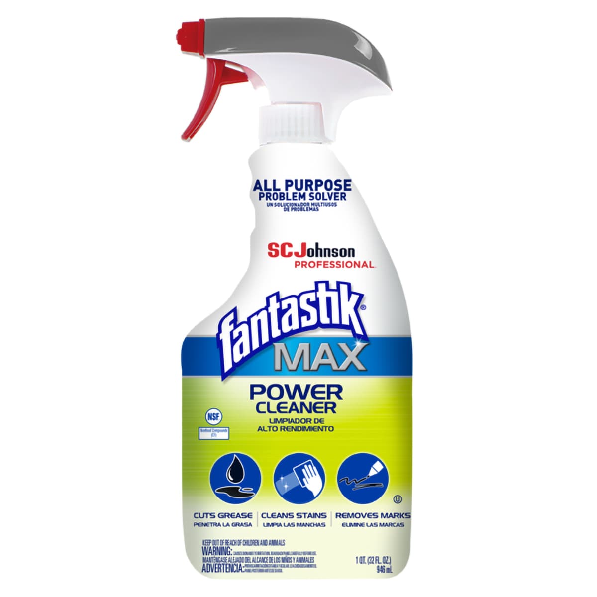 Fantastik® Max Power Cleaner & Degreaser 32 OZ With Bottle & Trigger 8/Case