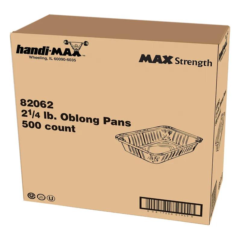 Handi-Max Take-Out Container Base 2.25 LB Aluminum Oblong 500/Case