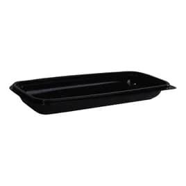 Hoagie & Sub Take-Out Container Base 11.18X4.5 IN PET Black Rectangle 300/Case