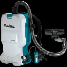 LXT® Backpack Vacuum 6 QT 36v Cordless HEPA Filter Includes: Charger, Wand, & Floor Nozzle Lithium-Ion Battery