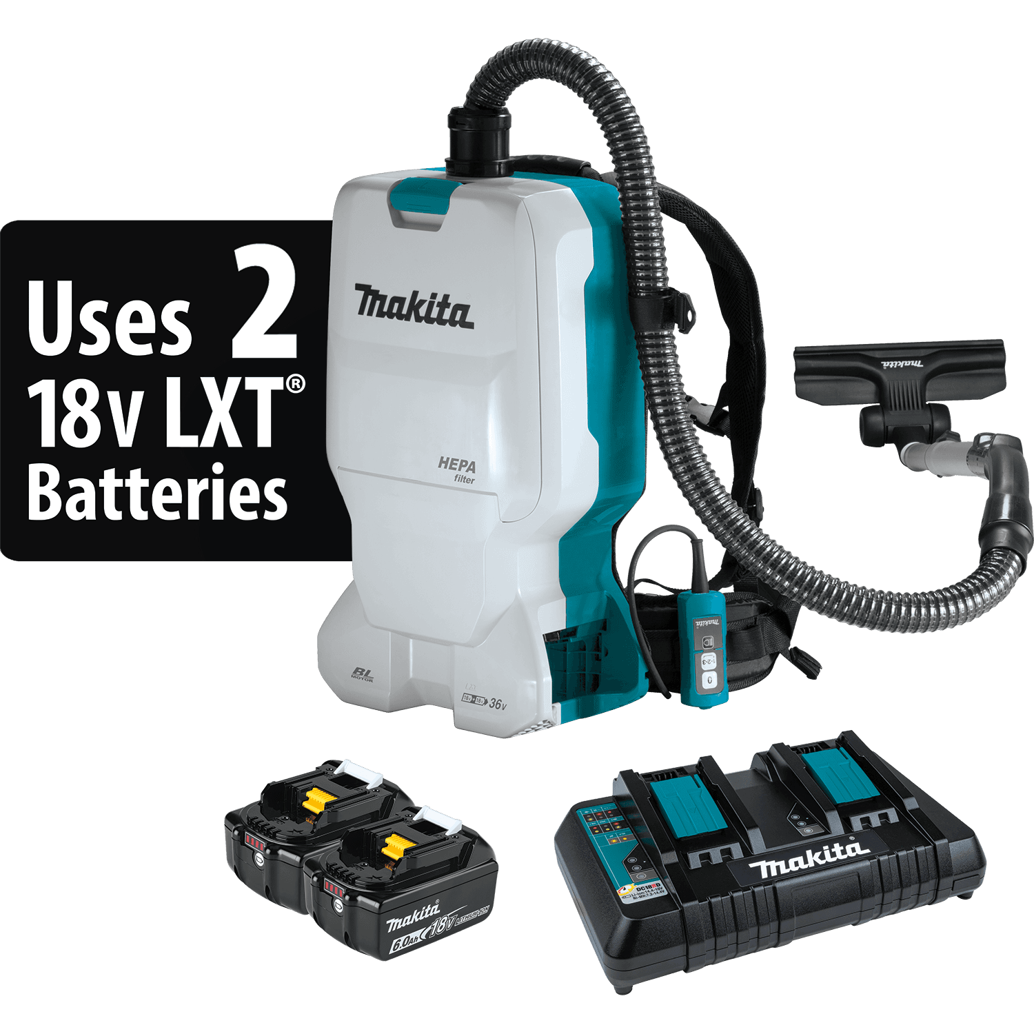 Backpack Vacuum 6 QT Cordless 1/Each