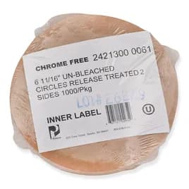 Pan Liner 6.688 IN Circle Unbleached 6000/Case