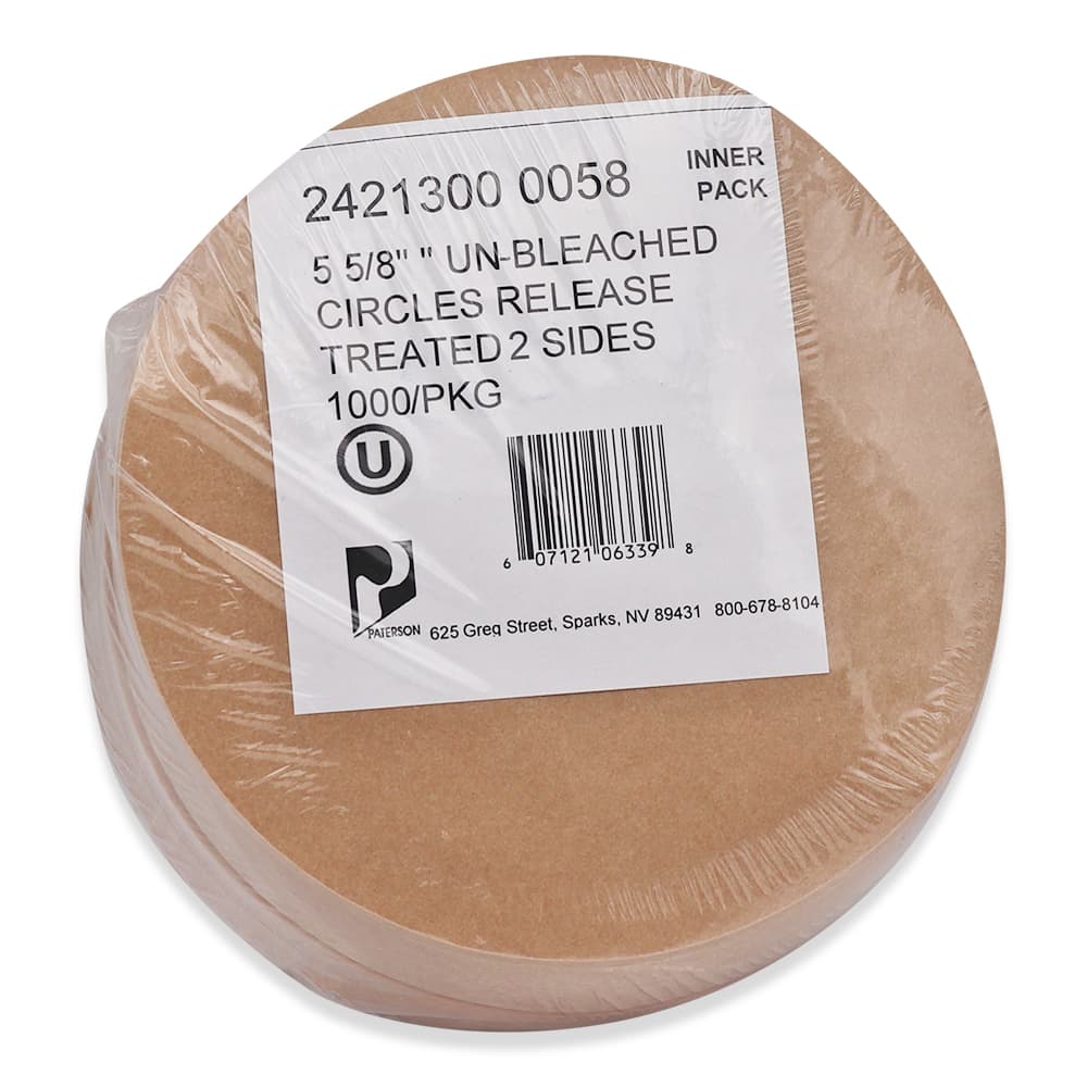 Pan Liner 5.625 IN Circle Unbleached 6000/Case