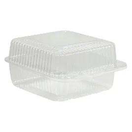 Bakery Hinged Container With Dome Lid OPS Clear Square Deep 500/Case
