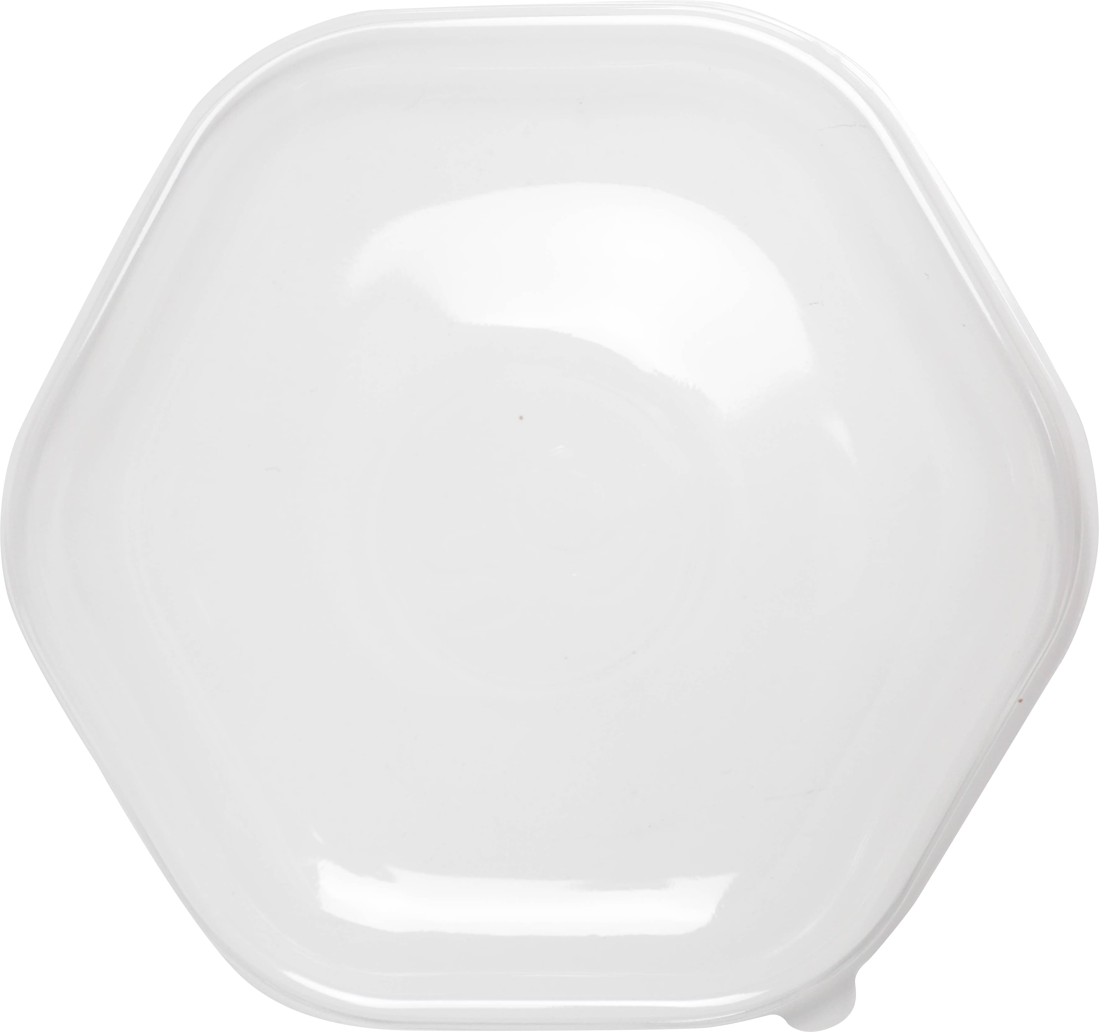 Lid PLA Clear Hexagon For 44-54 OZ Bowl 400/Case