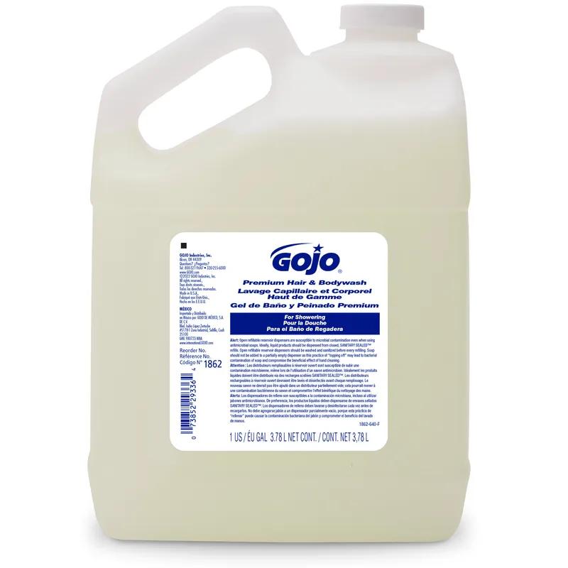 GOJO® Hair & Body Wash Liquid 1 GAL 7.07X4.74X10.01 IN Waterfall Dye Free 4/Case