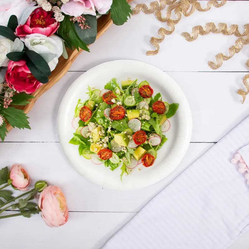 Solo® Plate 9X0.642 IN Coated Paper White Round Heavy Duty Freezer Safe 125 Count/Pack 4 Packs/Case 500 Count/Case