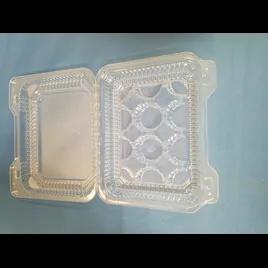 Mini Muffin Hinged Container With Dome Lid 8.75X7.125X2.75 IN 12 Compartment OPS Clear Rectangle 350/Case