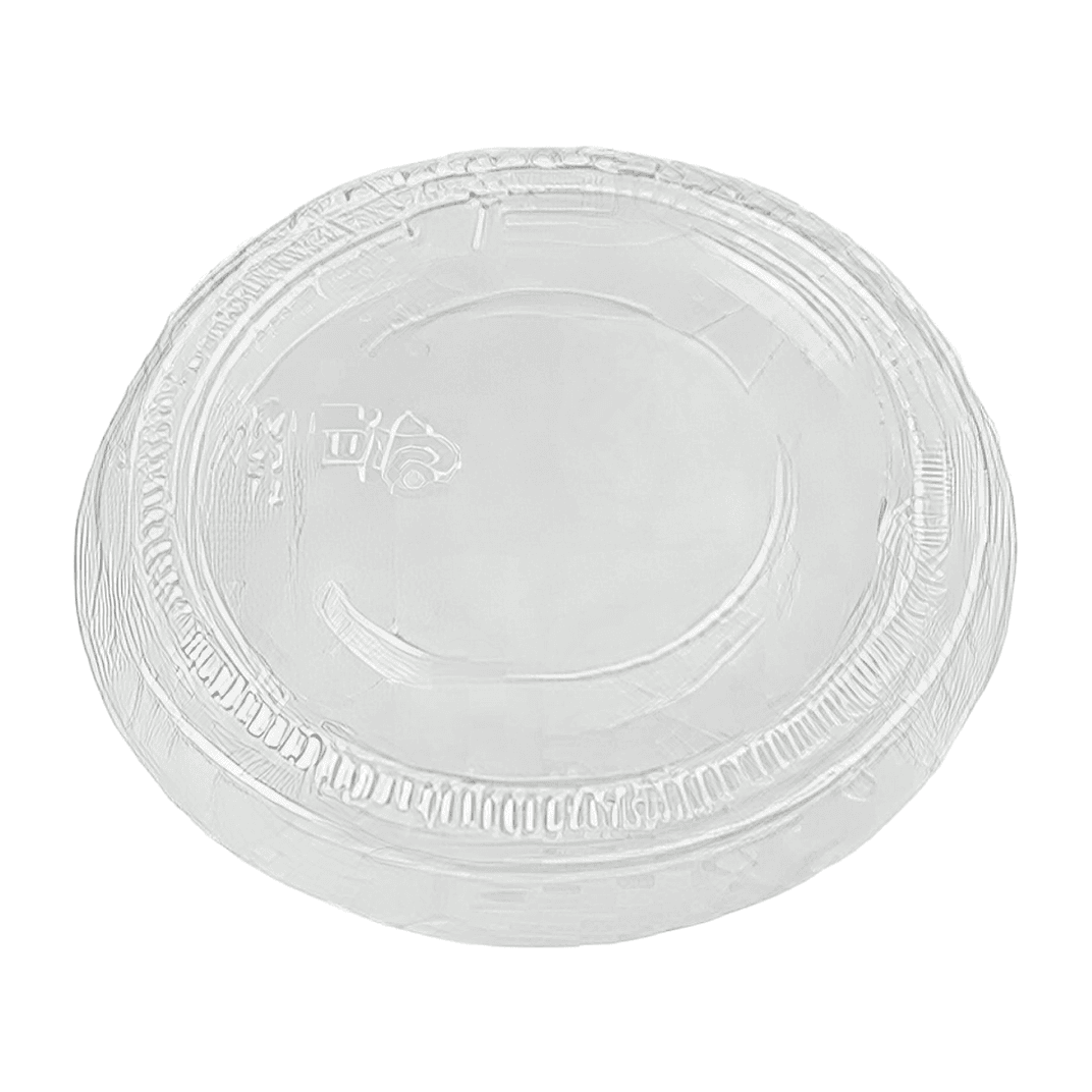 Lid Flat PET Clear Round For 3.25-4-5.5 OZ Souffle & Portion Cup 2500/Case