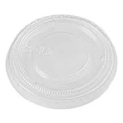 Lid Flat PET Clear Round For 3.25-4-5.5 OZ Souffle & Portion Cup 2500/Case