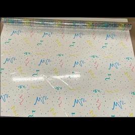 Cellophane Roll 40IN X100FT Pastel Confetti 1/Each