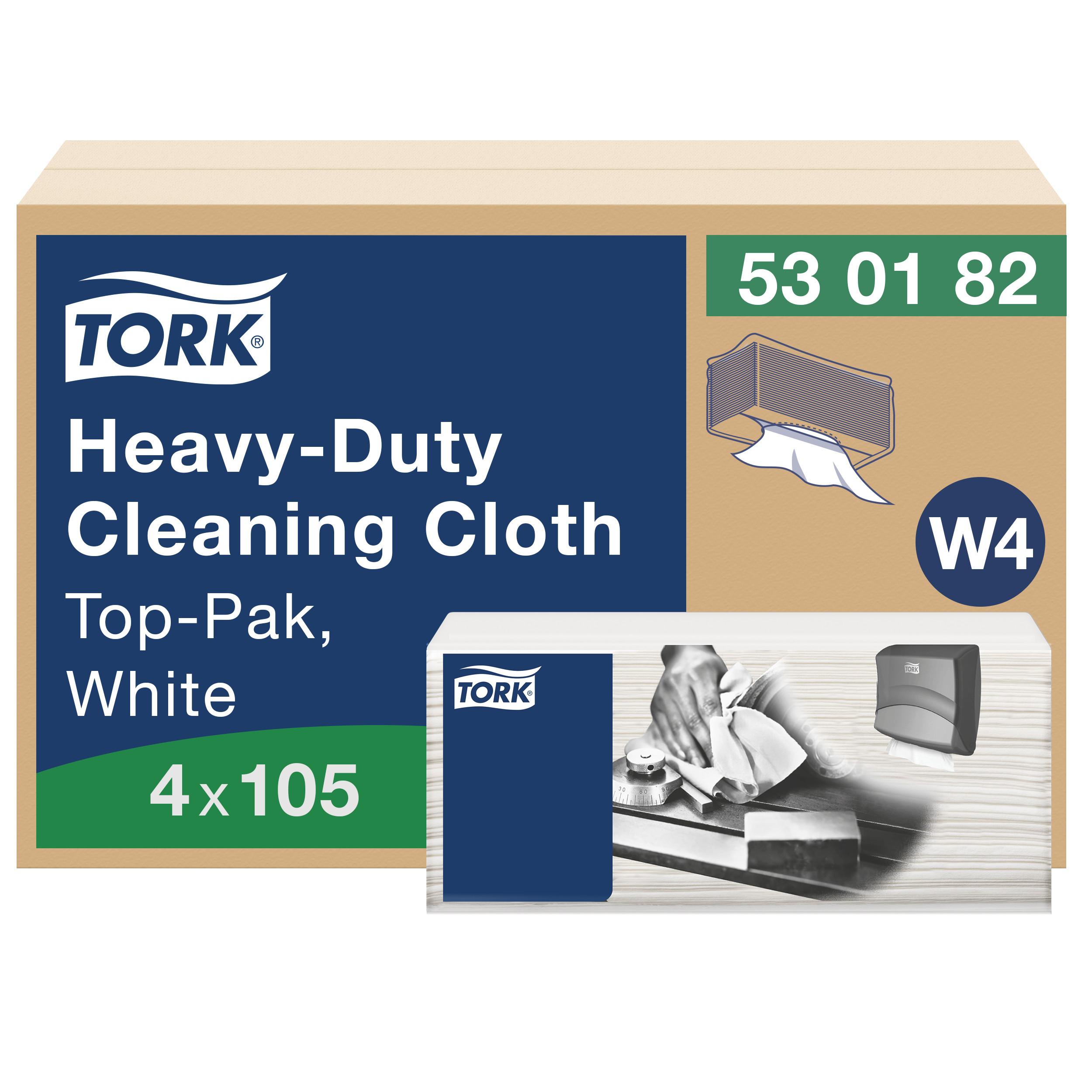 Tork All Purpose Cleaning Wipe 6.417X5.512 IN 1.693X5.512 IN White Embossed Refill 420/Case