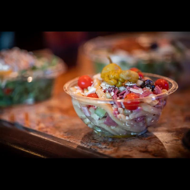 Bowl & Lid Combo With Dome Lid 24 OZ RPET Clear Swirl Design 300/Case