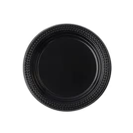 Plate 7 IN PP Black Round 800/Case