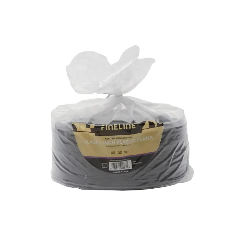 Plate 7 IN PP Black Round 800/Case