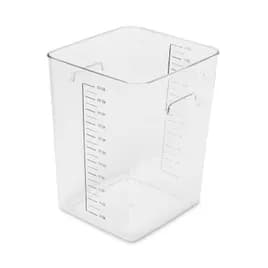 Food Storage Container 22 QT Clear Square PC 1/Each