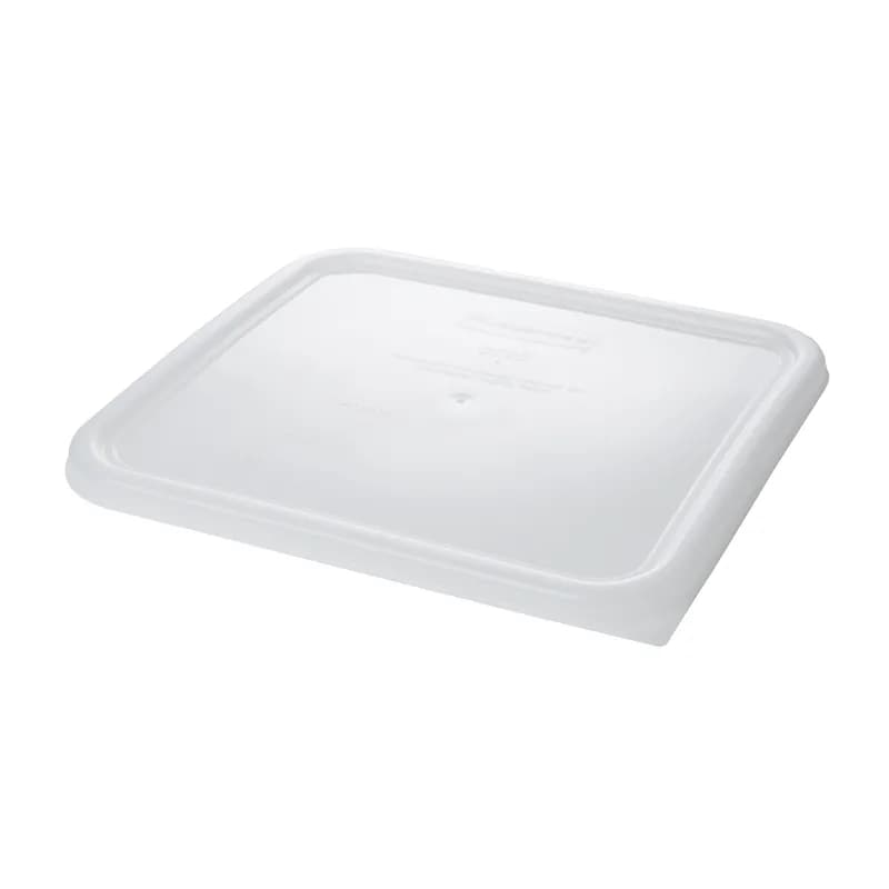 Lid Food Storage Container 12-22 QT White Square LDPE Food Safe 1/Each