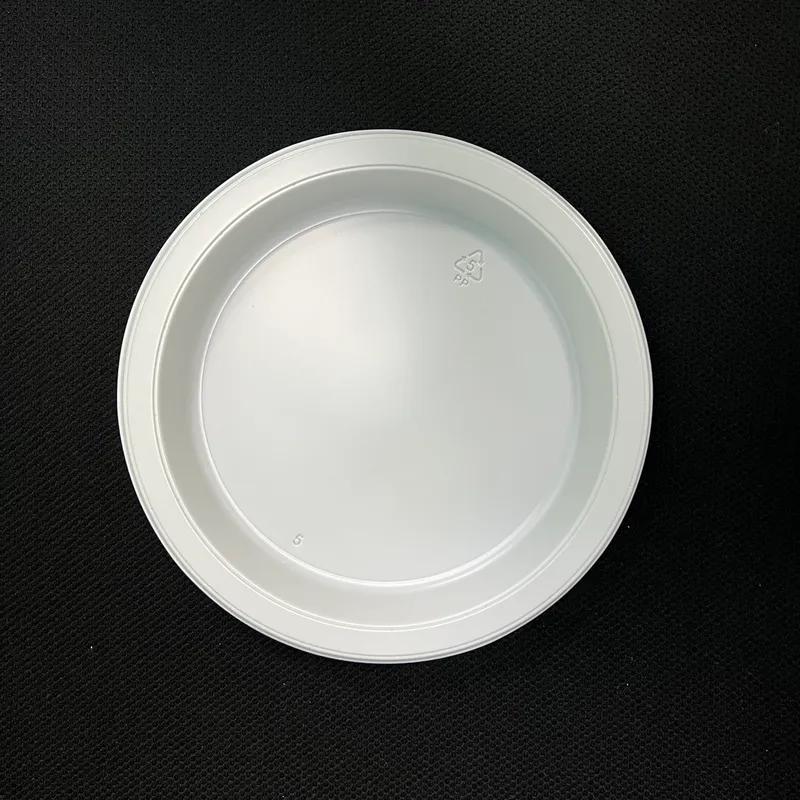 Victoria Bay Plate 7 IN Plastic White Round 125 Count/Pack 8 Packs/Case 1000 Count/Case