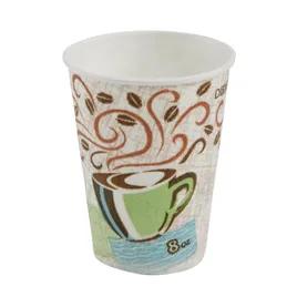 Dixie® Perfect Touch Hot Cup Insulated 8 OZ Double Wall Poly-Coated Paper Multicolor Coffee Haze 1000/Case