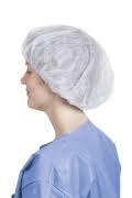 Bouffant Cap 28 IN White PP Latex Free 1000/Case