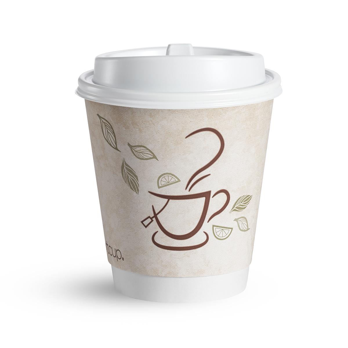 Chinet Comfort® Cup 12 OZ SBS Paperboard Bean Design Insulated 630/Case