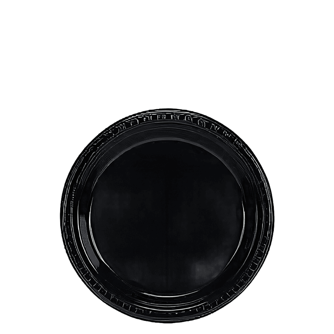 Victoria Bay Plate 7 IN MFPP Black Round 1000/Case