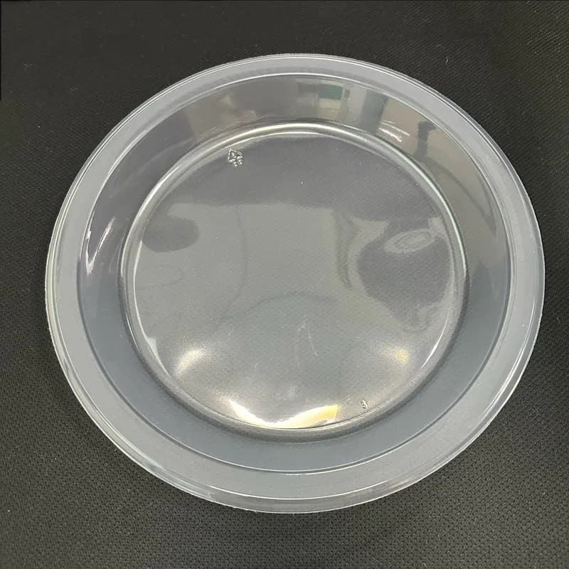 Victoria Bay Plate 9 IN Plastic Clear Round Heavyweight 125 Count/Pack 4 Packs/Case 500 Count/Case