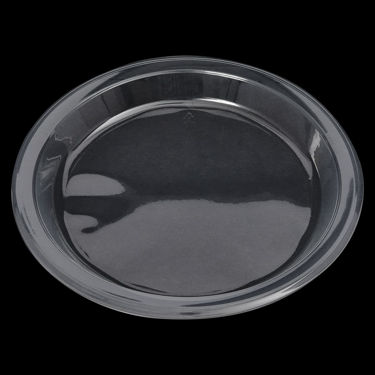 Victoria Bay Plate 9 IN Plastic Clear Round Heavyweight 125 Count/Pack 4 Packs/Case 500 Count/Case