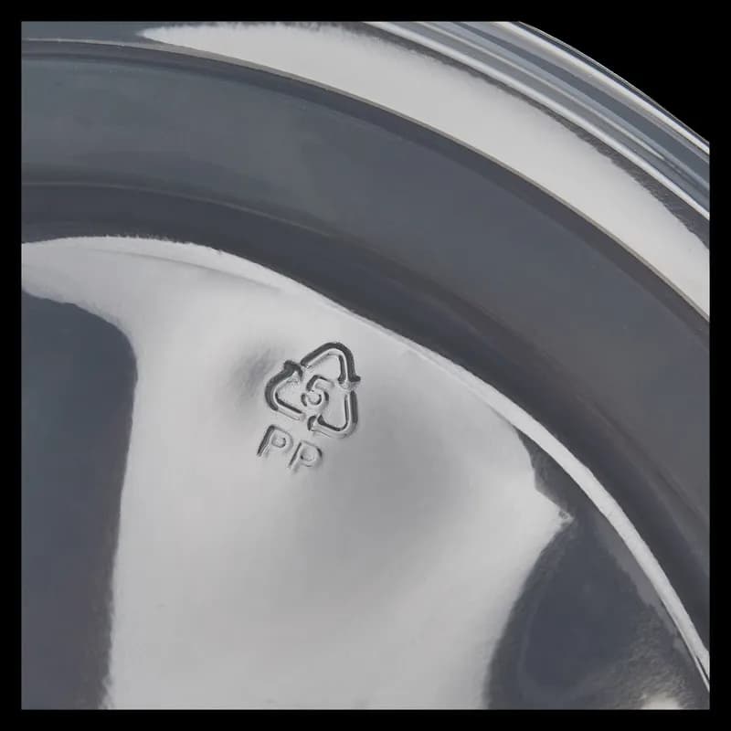 Victoria Bay Plate 9 IN Plastic Clear Round Heavyweight 125 Count/Pack 4 Packs/Case 500 Count/Case