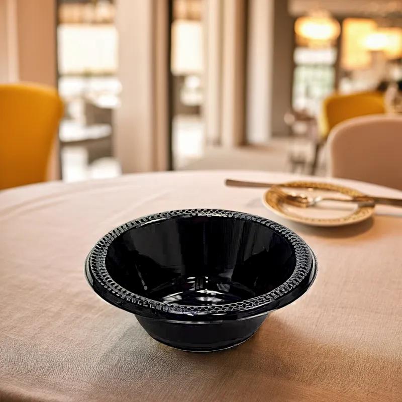 Victoria Bay Bowl 12 OZ Plastic Black Round 1000/Case