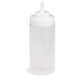 Bottle 16 OZ 2.75X8 IN PE Clear Wide Mouth Squeeze 1/Each