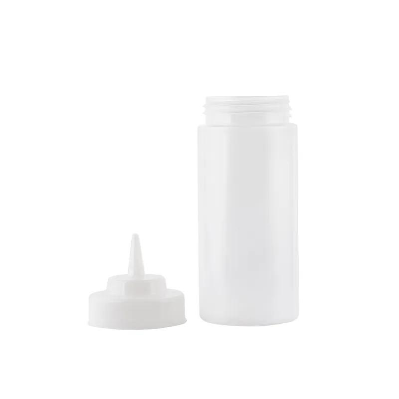 Bottle 16 OZ 2.75X8 IN PE Clear Wide Mouth Squeeze 1/Each