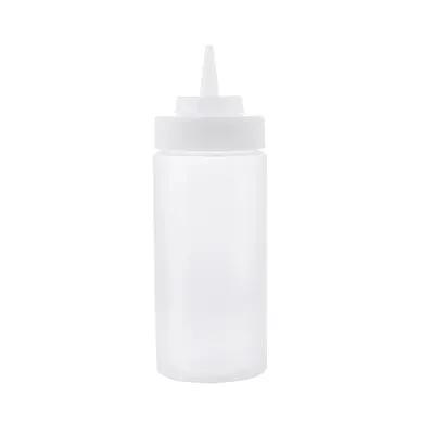 Bottle 16 OZ 2.75X8 IN PE Clear Wide Mouth Squeeze 1/Each