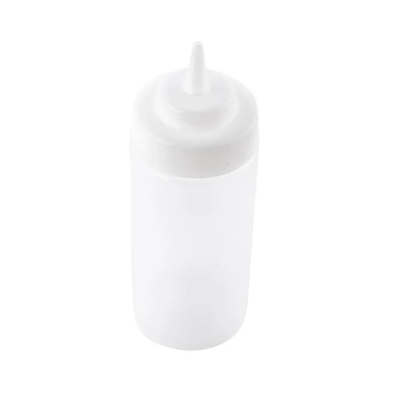 Bottle 16 OZ 2.75X8 IN PE Clear Wide Mouth Squeeze 1/Each