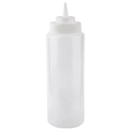 Bottle 32 OZ 3.25X10 IN LDPE Clear Round Wide Mouth Dishwasher Safe 1/Each