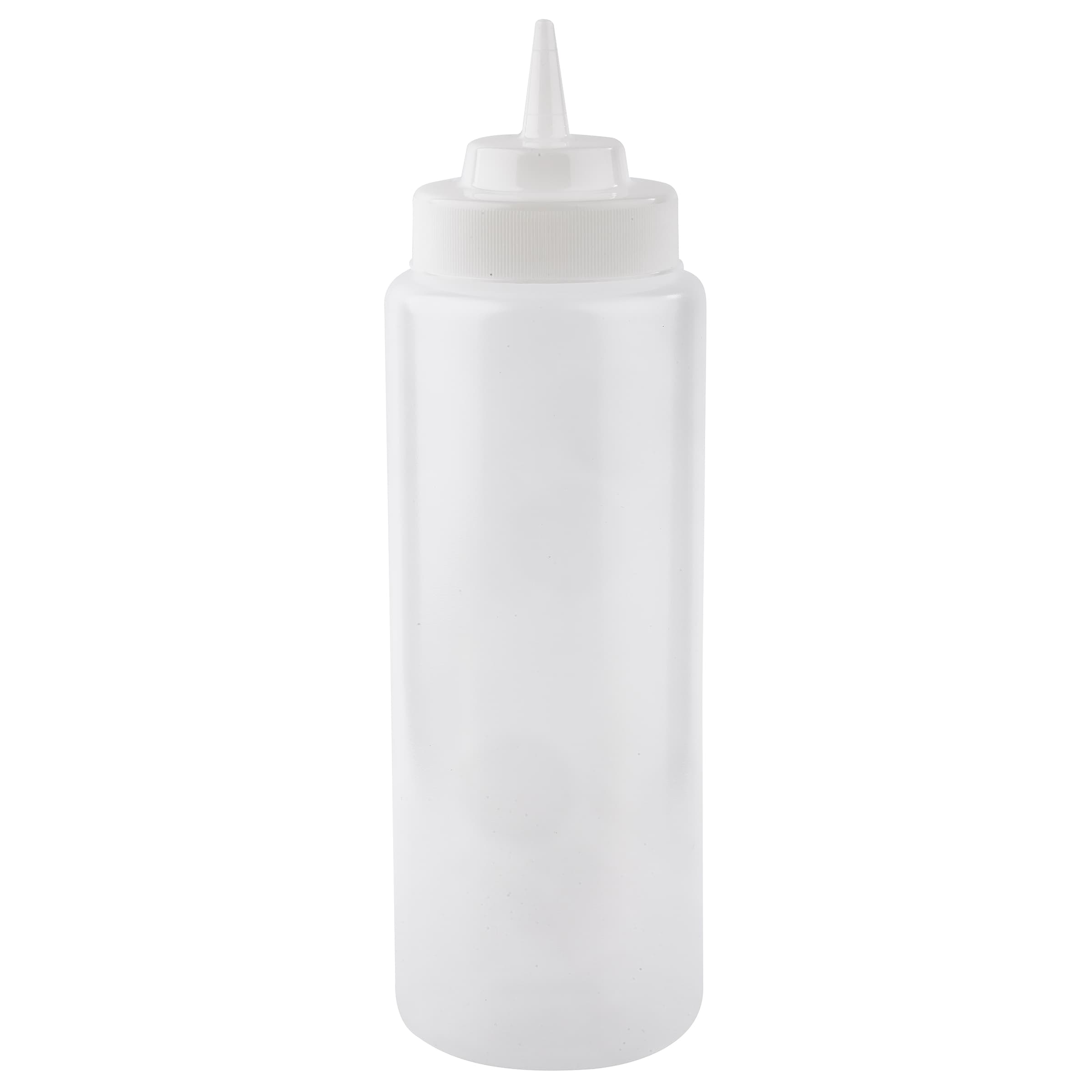 Bottle 32 OZ 3.25X10 IN LDPE Clear Round Wide Mouth Dishwasher Safe 1/Each