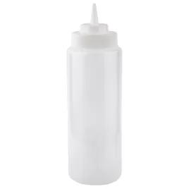 Bottle 32 OZ 3.25X10 IN LDPE Clear Round Wide Mouth Dishwasher Safe 1/Each