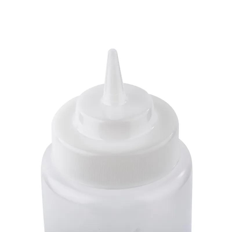 Bottle 32 OZ 3.25X10 IN LDPE Clear Round Wide Mouth Dishwasher Safe 1/Each