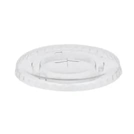Lid Flat RPET Clear For 12 OZ Cold Cup With Hole 1125/Case