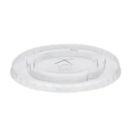 Lid Flat PET Clear For 16 OZ Cold Cup With Hole 1680/Case