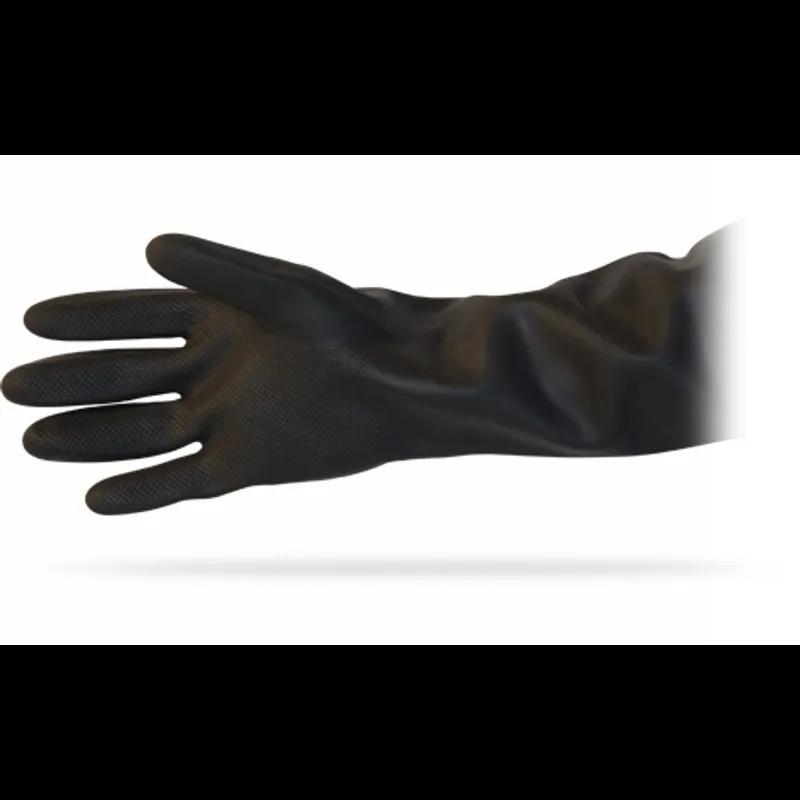 ProWorks® Dishwashing Gloves Large (LG) 16 IN Black Heavy Duty Latex 12/Dozen