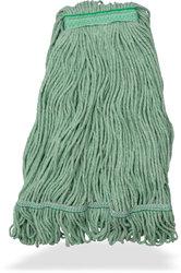 Mop Head Large (LG) Green Looped Antimicrobial Wide Band 1/Each