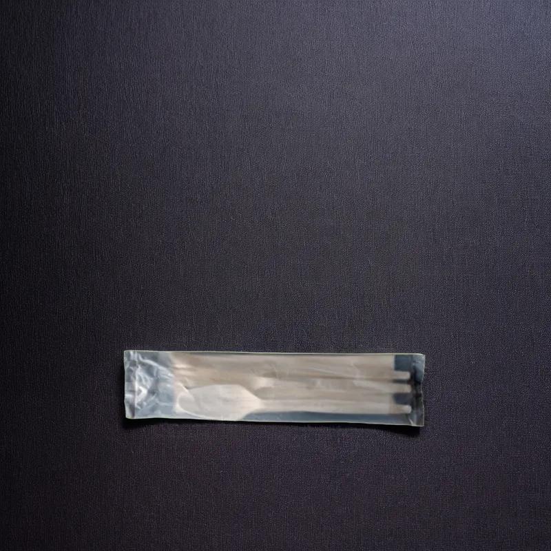 Epoch 4PC Cutlery Kit CPLA White With White Napkin,Fork,Knife,Spoon 500/Case