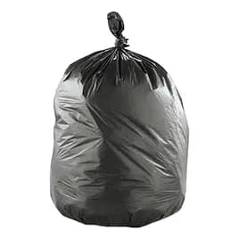 Municipal Can Liner 38X58 IN Black Plastic 10 Count/Pack 5 Packs/Case 50 Count/Case