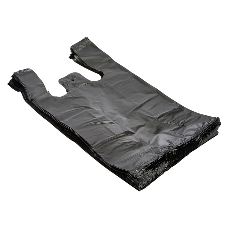 Victoria Bay Bag 1/8 Plastic Black T-Sack 460/Case