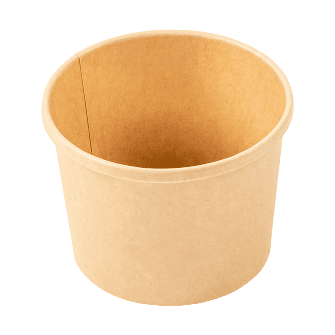 Food Container 12 OZ Kraft Bulk 25 Count/Pack 20 Packs/Case 500 Count/Case