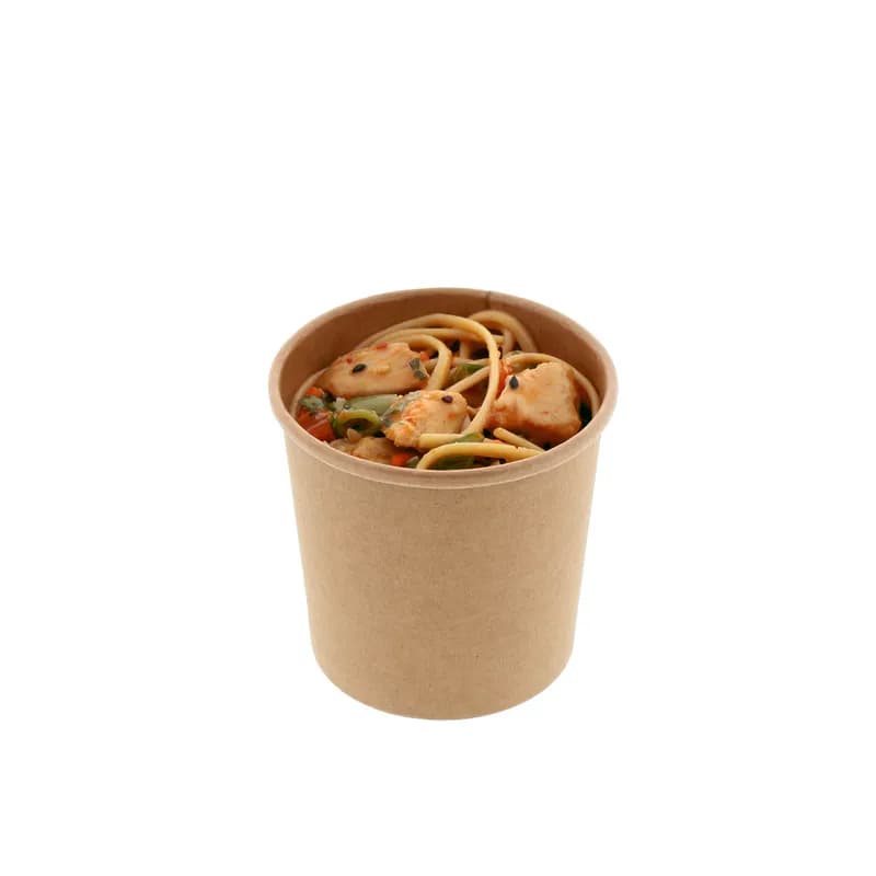 Food Container 12 OZ Kraft Bulk 25 Count/Pack 20 Packs/Case 500 Count/Case